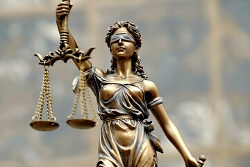 Obraz premium Lady justice with sword and scale