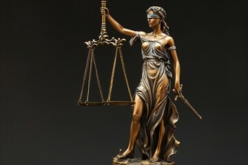Lady justice with sword and scales
