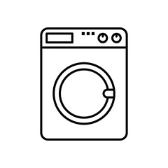 washing machine sign symbol vector icon