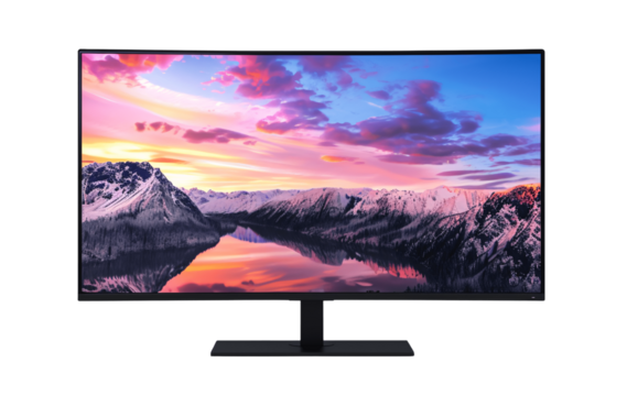 lcd tv isolated on white background 