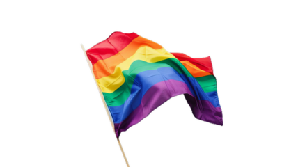 LGBT+ rainbow flag isolated transparent png