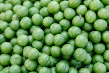 Turkish green plum on a store counter