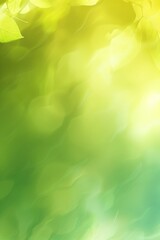 Naklejka premium Green Leaves and Sunlight in a Summer Forest