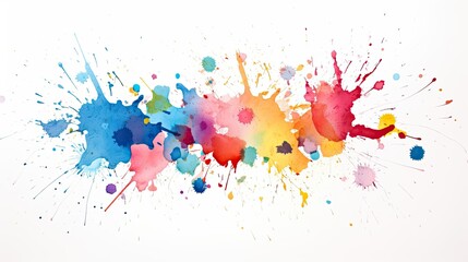 Obraz premium colorful ink splashes
