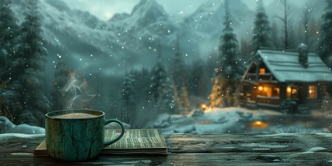 Cozy Winter Retreat, generative ai