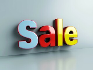 Bold "Sale 15%" Post Design on Clean Background with Copy Space, High Resolution Marketing Graphic