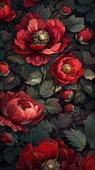 Fototapeta premium vintage background, products, enginer, generative, ai, steampunk, clock background, clock, watch, mechanism, gears, metal, wheel, vintage, time, old, clockwork, flower, flowers, nature, bouquet, plant