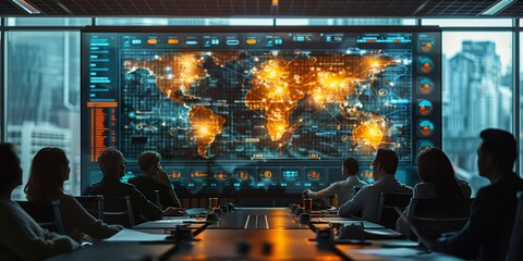 Multinational Team Strategy Session, generative ai