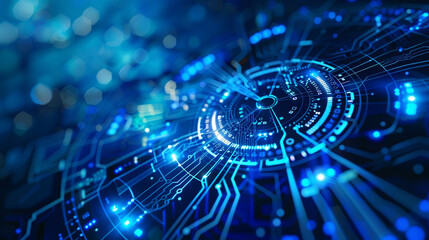 Obraz premium Website design and cyber security technologies by programmers focusing on social world protection in cyberspacewith intricate network elements 