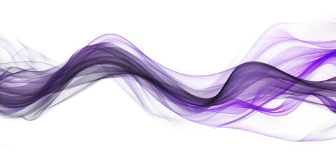 purple black smoke wave isolated