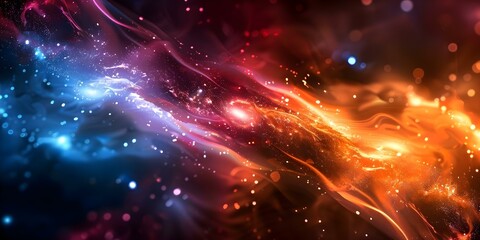 Obraz premium Exploration and Wonder Spacecraft Journey Through Ethereal Galaxy. Concept Space Exploration, Wonder, Spacecraft Journey, Ethereal Galaxy