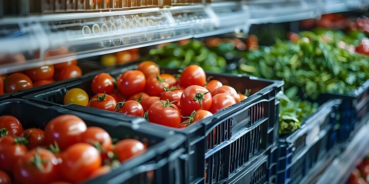 Cold chain logistics for fresh products with temperaturecontrolled storage and transport services. Concept Fresh product transport, Temperature-controlled storage, Cold chain logistics