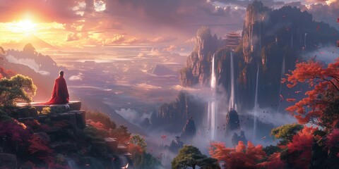 Sacred Sanctuary of the Monks, generative ai