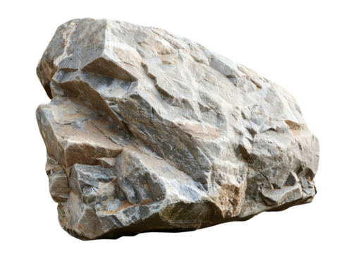 Close-up of large rock with rough texture and visible layers of stone, perfect for natural landscape or geological study imagery.