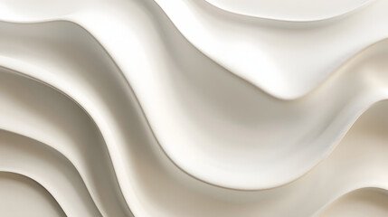 Obraz premium Elegant monochrome white seamless wave texture pattern background for design projects