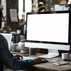 computer screen mockup