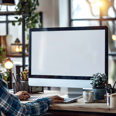 computer screen mockup