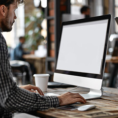 computer screen mockup