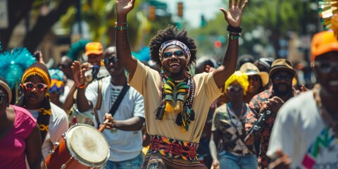 A Joyful Celebration of Music and Culture in a Vibrant Street Parade