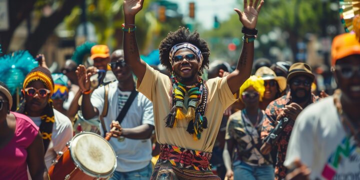 A Joyful Celebration of Music and Culture in a Vibrant Street Parade