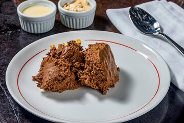 chocolate cake on a plate
