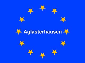 Illustration einer Europaflagge mit der Aufschrift 
