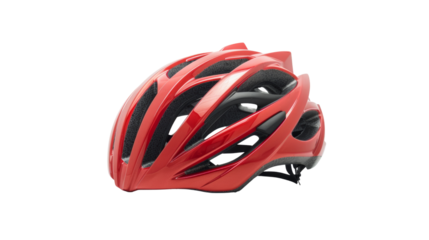 Bike helmet, red