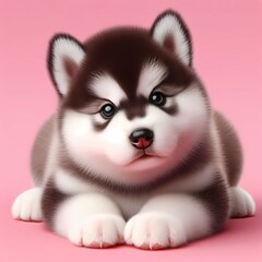 Fototapeta premium Husky Welpe