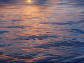Fototapeta premium seamless pattern of calm ocean water reflecting a warm sunset