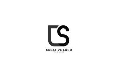 CS Abstract initial monogram letter alphabet logo design