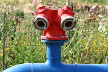 Metal water pipes and taps