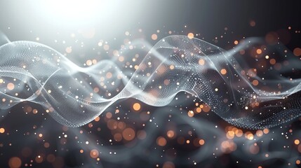Modern abstract concept with dots and lines. Modern AI background. Abstract network connection isolated on white.