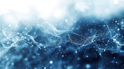 Abstract network connection isolated on white background. Abstract network background with dots and lines. Modern illustration. - obrazy, fototapety, plakaty