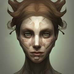 woman in mask