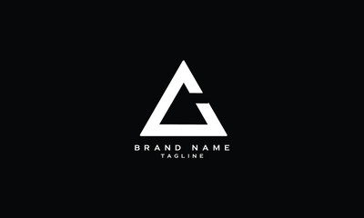  C Abstract initial monogram letter alphabet logo design
