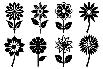 Floral flowers Leaf Leaves Vector illustration of hand drawn wreaths