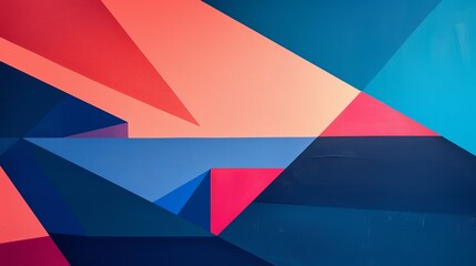 Obraz premium minimalist colorful abstract technology art, 16:9