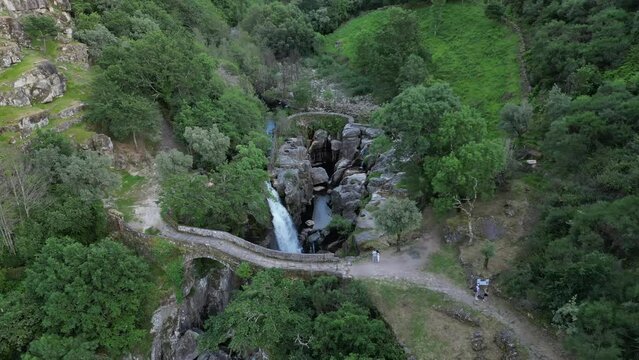 Ponte Mizarela, or Devils Bridge in Portugal