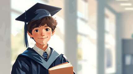 graduate holding diploma