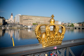 View of Stockholm with the royal palace
