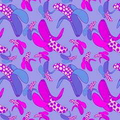 Abstract cartoon summer fruit seamless banana pattern for wrapping paper