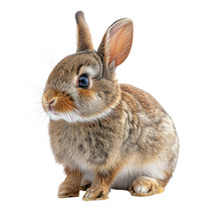 Fototapeta premium Cute bunny isolated on a transparent background