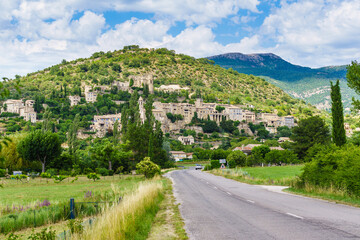 Montbrun les Bains village in France