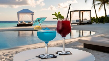 cocktail on the beach