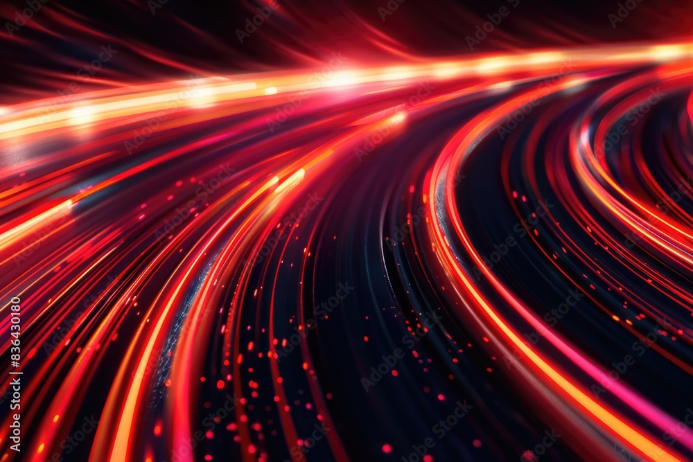 Poster a long exposure photo of a red and black background, great for use in abstract designs or as a base 