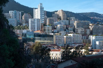 Obraz premium Panorama of city of Monte Carlo, Monaco