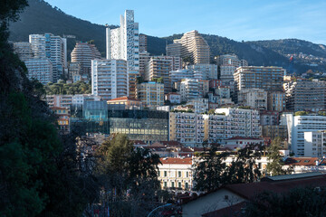 Panorama of city of Monte Carlo, Monaco