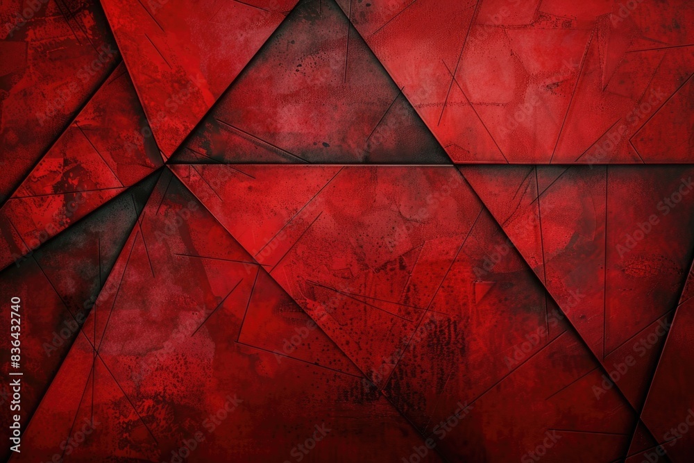 Poster a detailed view of a brick wall with red and black tones, perfect for architectural or design contex