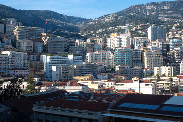 Panorama of city of Monte Carlo, Monaco
