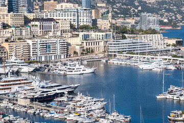 Fototapeta premium Panorama of city of Monte Carlo, Monaco